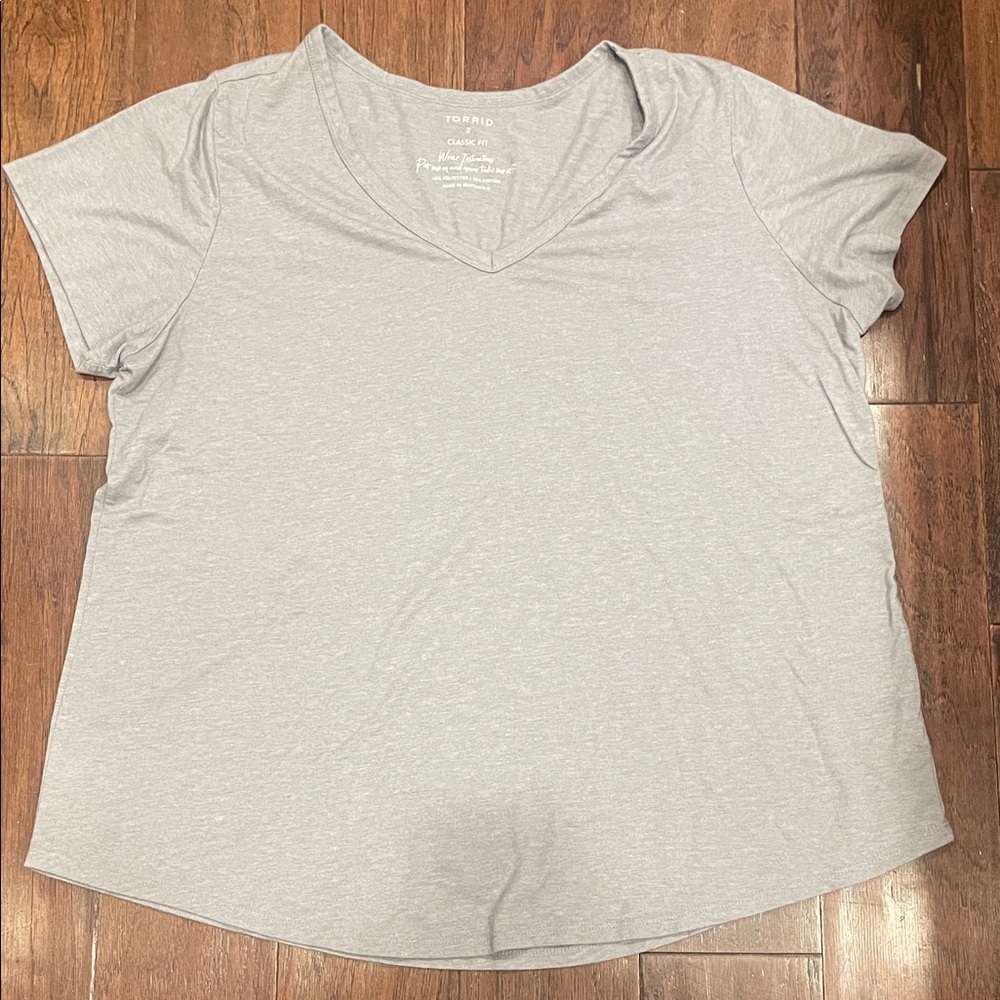 Torrid V-Neck Short Sleeve Top